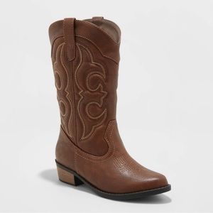 Girls Cat& Jack cowgirl boots size 6